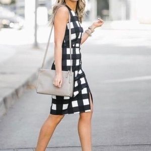 gingham Midi dress Banana Republic